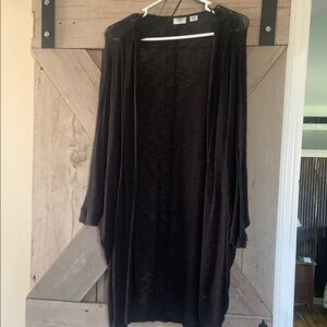 Black Sheer Cardigan